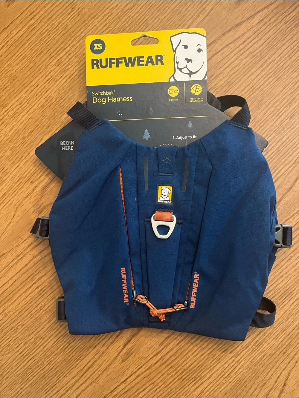 Ruffwear Switchbak Dog Harness XS in Blue Moon NWT